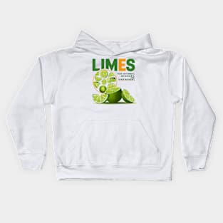 Lime Burst With Health Benefits Kids Hoodie